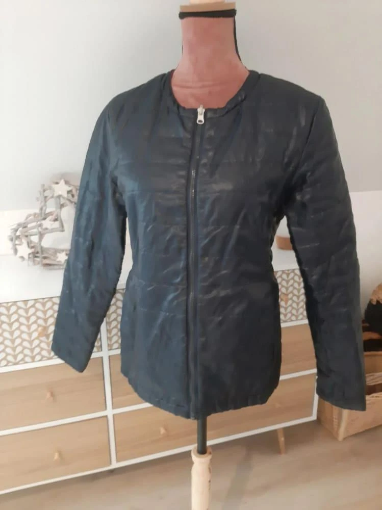 🔵Reversible quilted jacket Women size 38/M – photo 2